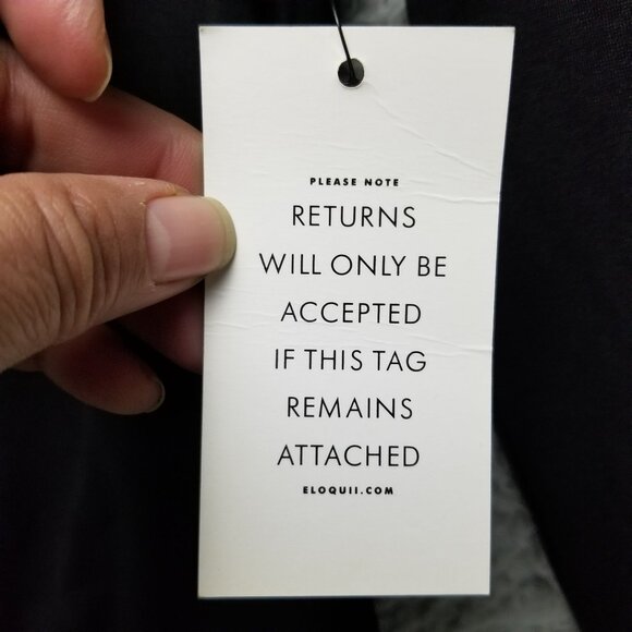 Eloquii Shirt Womens 20 Black One Piece Long Sleeve Snap Crotch Bodysuit NWT - Picture 3 of 9